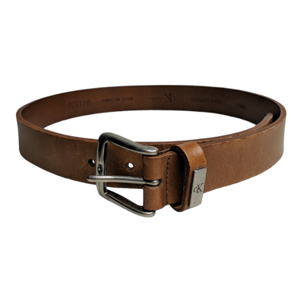 Calvin Klein Brown Leather Belt